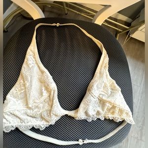 Tan halter bralette